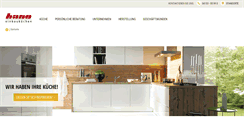 Desktop Screenshot of hano-kuechen.de