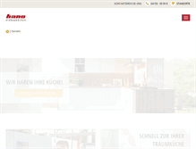Tablet Screenshot of hano-kuechen.de
